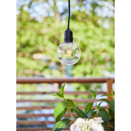 Markslöjd 107989 - LED-Außenpendelleuchte GARDEN24 LED/2,86W/24V IP44 schwarz/klar