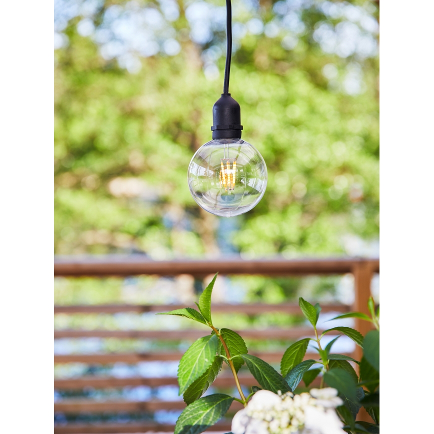 Markslöjd 107989 - LED-Außenpendelleuchte GARDEN24 LED/2,86W/24V IP44 schwarz/klar
