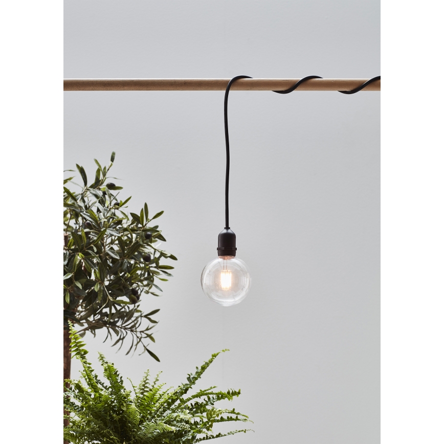 Markslöjd 107989 - LED-Außenpendelleuchte GARDEN24 LED/2,86W/24V IP44 schwarz/klar