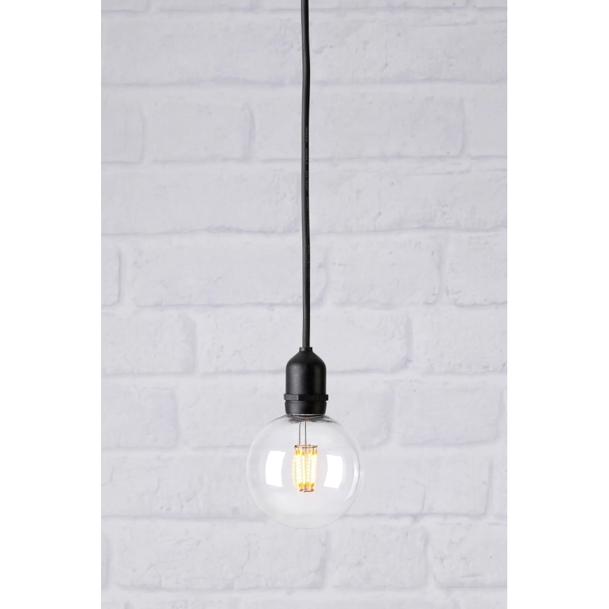 Markslöjd 107989 - LED-Außenpendelleuchte GARDEN24 LED/2,86W/24V IP44 schwarz/klar