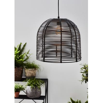 Markslöjd 107990 - LED Außen-Pendelleuchte GARDEN24 LED/2,86W/24V IP44 Rattan/schwarz