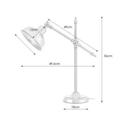 Markslöjd 108116 - Tischleuchte GRIMSTAD 1xE27/60W/230V