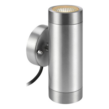 Markslöjd 108170 - LED Außenwandleuchte GARDEN24 2xLED/3W/24V IP44 mattchrom