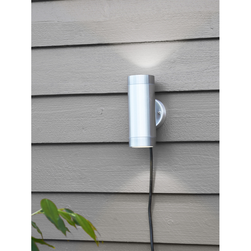 Markslöjd 108170 - LED Außenwandleuchte GARDEN24 2xLED/3W/24V IP44 mattchrom