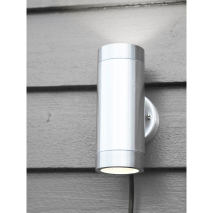 Markslöjd 108170 - LED Außenwandleuchte GARDEN24 2xLED/3W/24V IP44 mattchrom