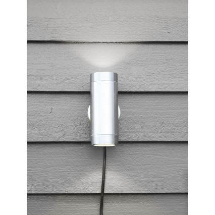 Markslöjd 108170 - LED Außenwandleuchte GARDEN24 2xLED/3W/24V IP44 mattchrom