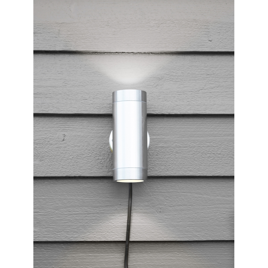Markslöjd 108170 - LED Außenwandleuchte GARDEN24 2xLED/3W/24V IP44 mattchrom