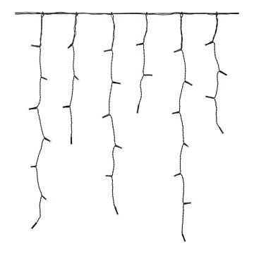 Markslöjd 108179 - LED-Außen-Weihnachts-Lichtervorhang GARDEN24 160xLED/24V 3,1m warmweiß