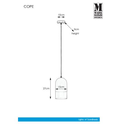 Markslöjd 108225 - Hängeleuchte COPE 1xE14/18W/230V