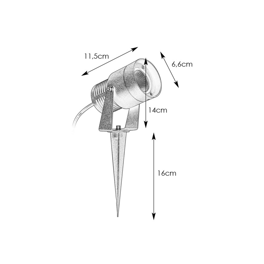 Markslöjd 108404 - LED RGBW Außenleuchte GARDEN24 LED/6W/24V 30 cm IP44 schwarz