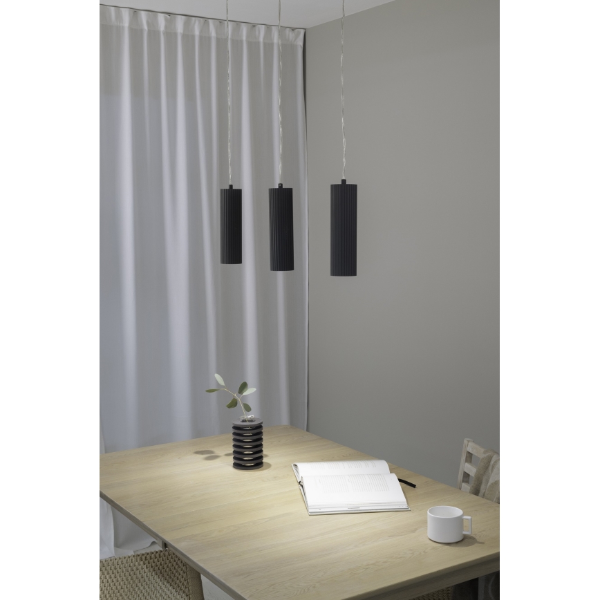 Markslöjd 108473 - Hängeleuchte an Schnur COSTILLA 3xGU10/7W/230V anthrazit