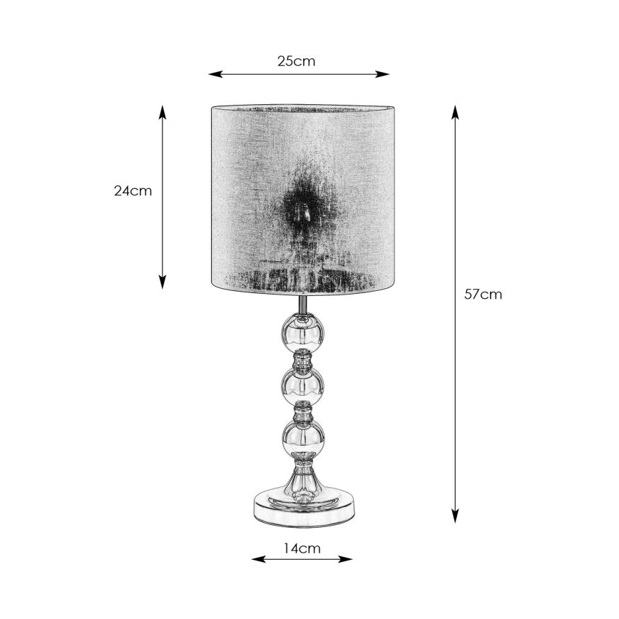Markslöjd 108574 - Tischlampe OCTO 1xE27/40W/230V schwarz/golden