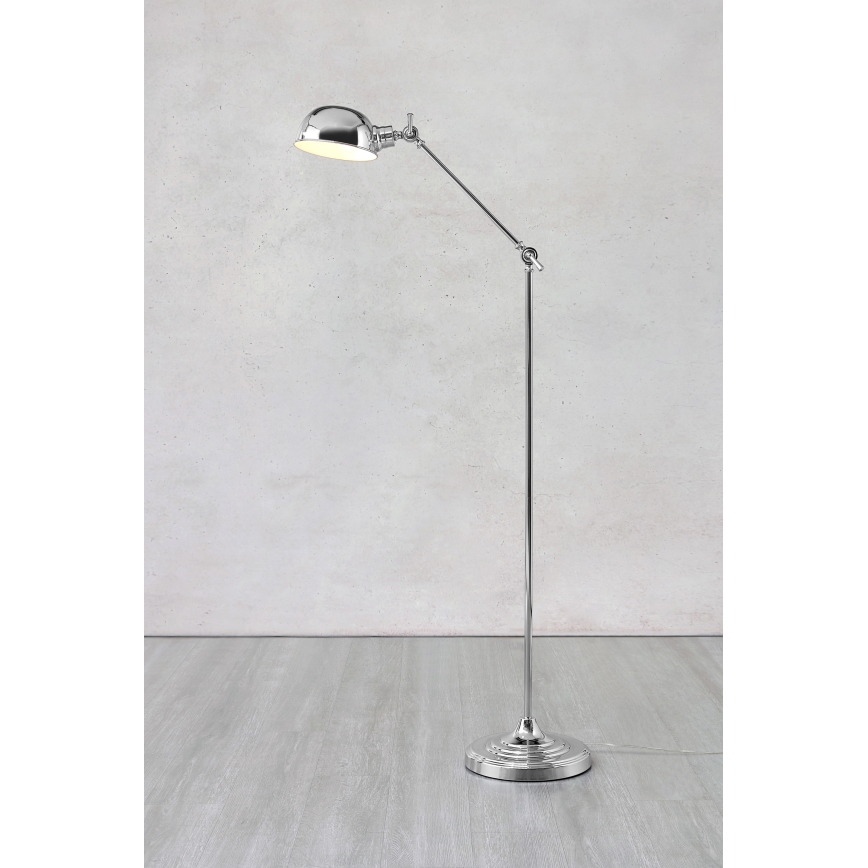 Markslöjd 108585 - Stehleuchte PORTLAND 1xE27/40W/230V glänzendes Chrom