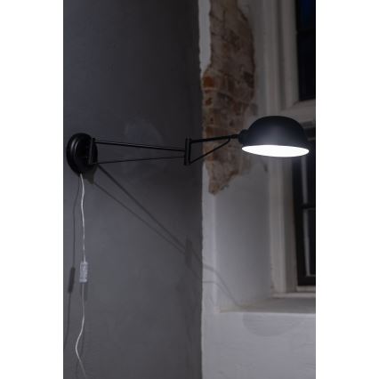 Markslöjd 108587 - Wandlampe PORTLAND 1xE27/40W/230V schwarz