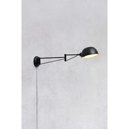 Markslöjd 108587 - Wandlampe PORTLAND 1xE27/40W/230V schwarz