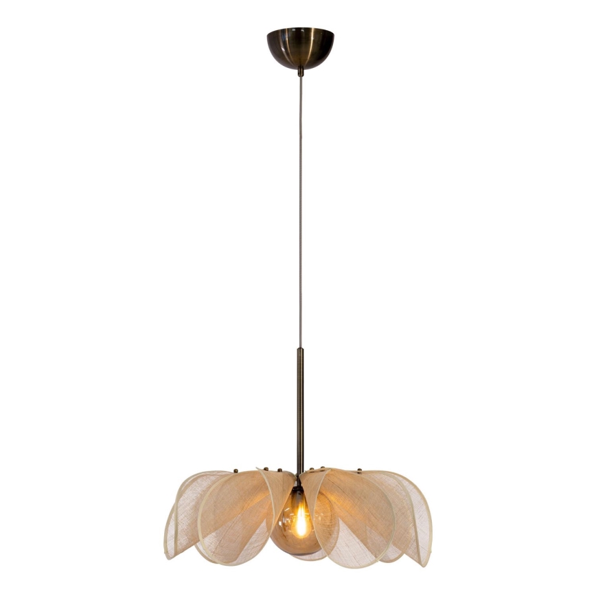Markslöjd 108659 - Hängeleuchte an Schnur STYRKA 1xE27/40W/230V d 63 cm beige