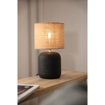 Markslöjd 108683 - Tischleuchte MONTAGNA 1xE14/40W/230V 32 cm beige/schwarz