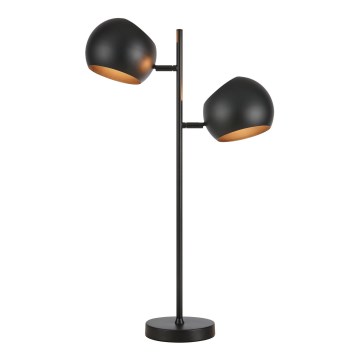 Markslöjd 108691 - Tischleuchte EDGAR 2xE14/40W/230V schwarz