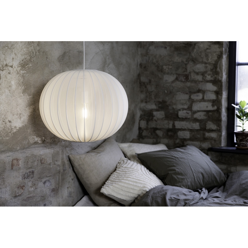 Markslöjd 108792 - Hängeleuchte an Schnur FORENCE 1xE27/40W/230V d 50 cm weiß