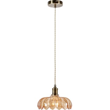 Markslöjd 108858 - Hängeleuchte KURAGE 1xE27/40W/230V Messing/rauchig beige