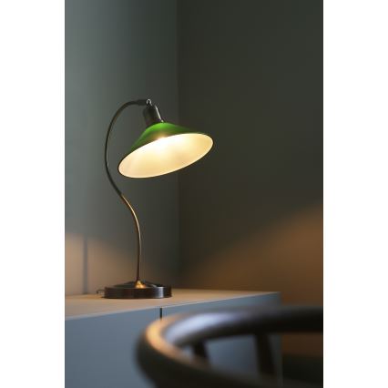 Markslöjd 108864 - Tischleuchte VELA 1xE27/40W/230V Messing/grün