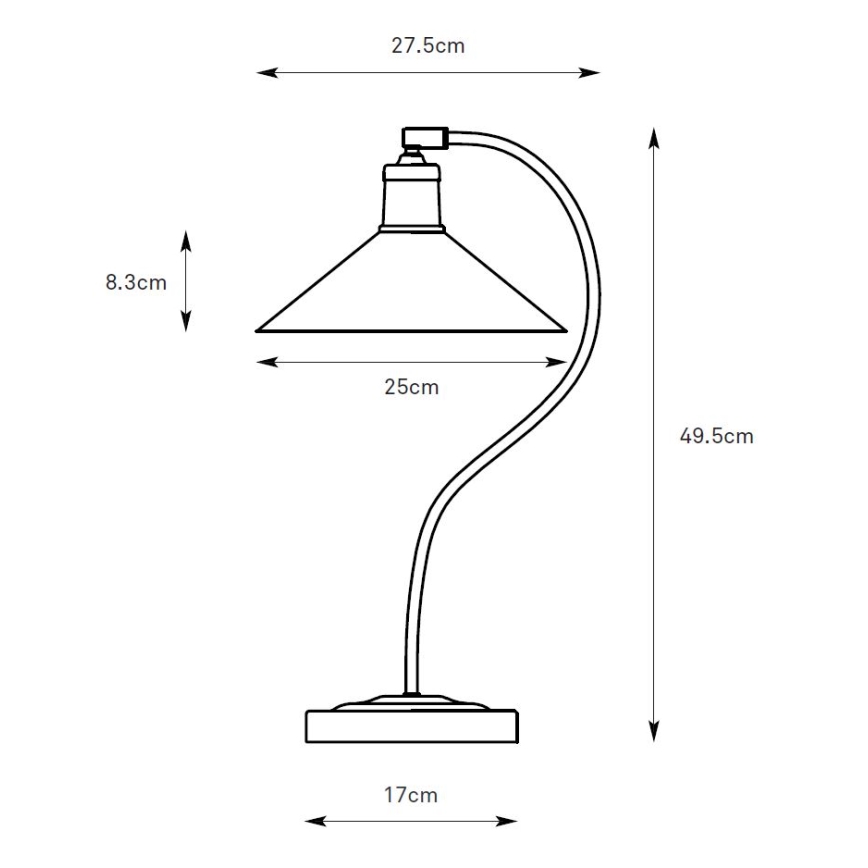 Markslöjd 108864 - Tischleuchte VELA 1xE27/40W/230V Messing/grün