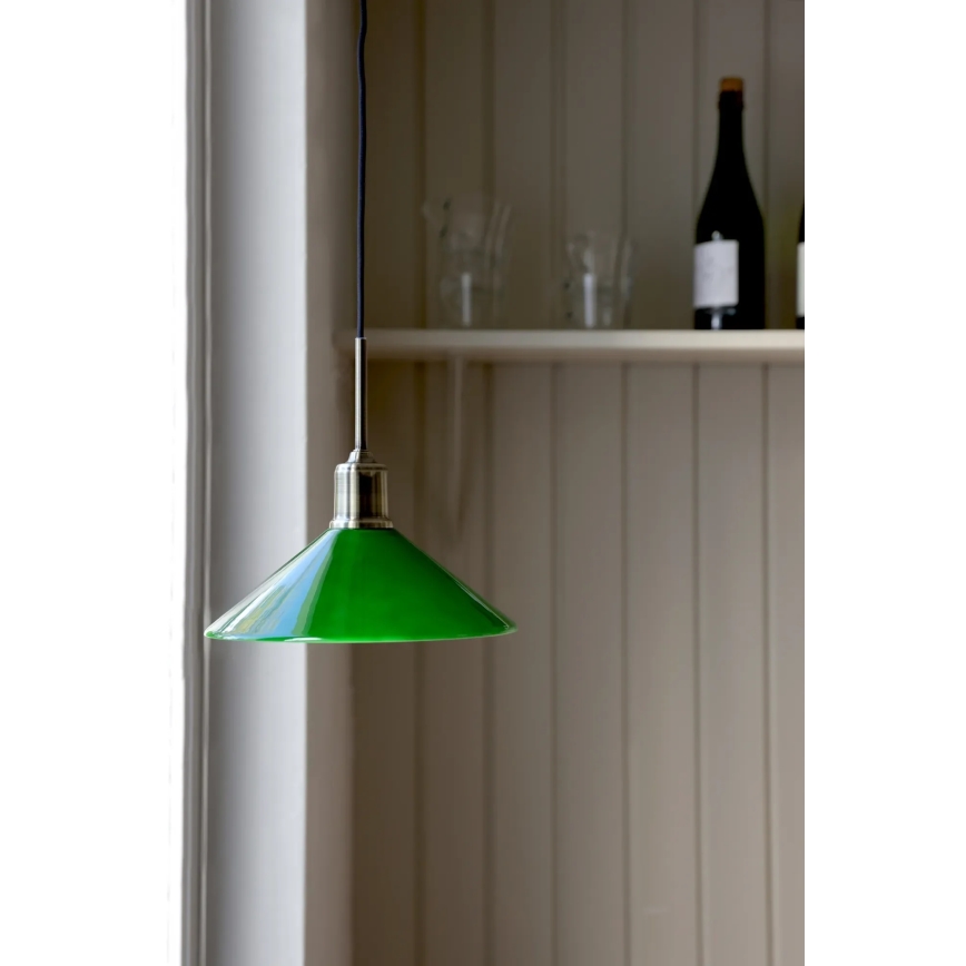 Markslöjd 108868 - Hängeleuchte VELA 1xE27/40W/230V Messing/grün