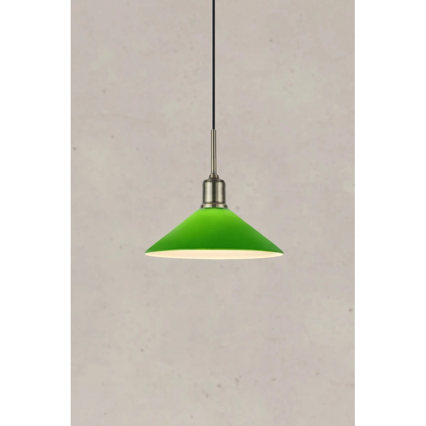 Markslöjd 108868 - Hängeleuchte VELA 1xE27/40W/230V Messing/grün