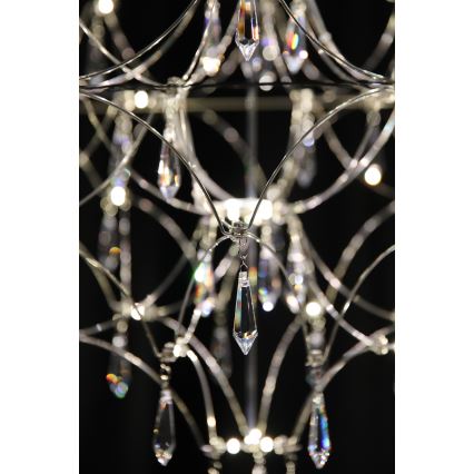 Markslöjd 108870 - Dimmbare LED-Kristall-Hängeleuchte EFESOS LED/25W/230V d 80 cm