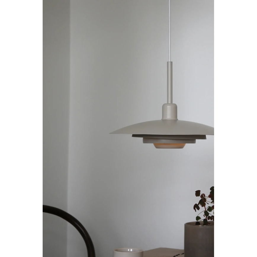 Markslöjd 108875 - Pendelleuchte PINY mit Kabelabhängung, 1×E27/60W/230V, Ø 35 cm, beige