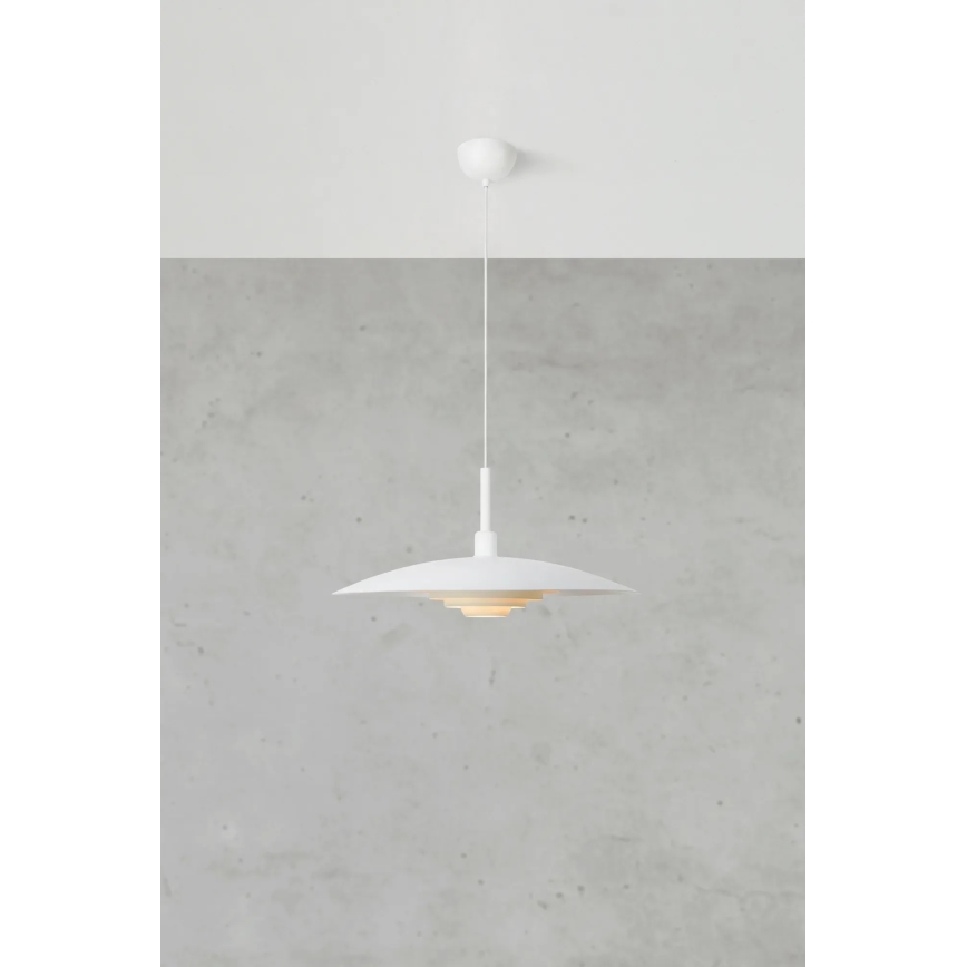Markslöjd 108876 - Pendelleuchte PINY 1xE27/60W/230V Ø 57 cm weiß