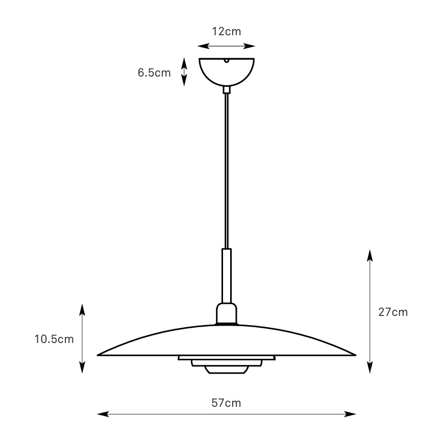 Markslöjd 108877 - Pendelleuchte PINY an Kabel 1xE27/60W/230V Ø 57 cm beige