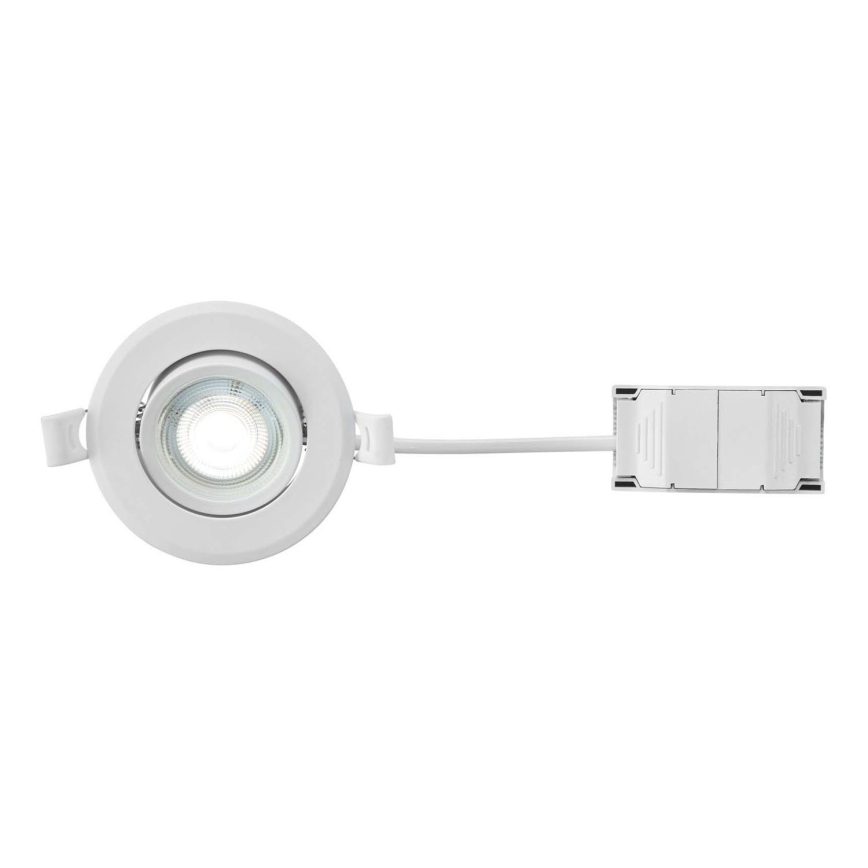 Markslöjd 108885 - LED-dimmbare Badezimmer-Einbauleuchte PLUTO LED/4,9W/230V CRI 90 IP44 weiß