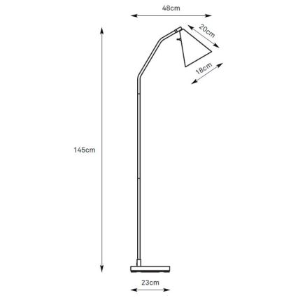 Markslöjd 108890 - Dimmbare LED-Stehleuchte FUNIL LED/4,9W/230V CRI 90 beige