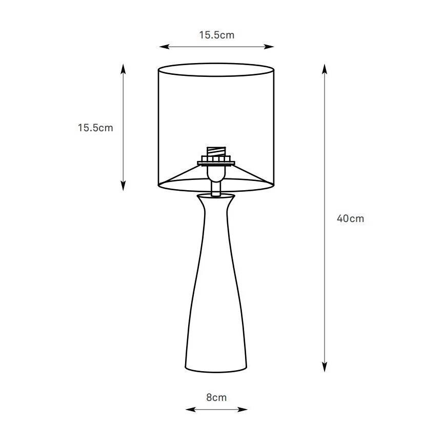 Markslöjd 108906 - Tischlampe BIRILLO 1xE14/60W/230V cremefarben
