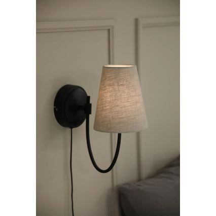 Markslöjd 108907 - Wandleuchte AMAR 1xE14/40W/230V beige/schwarz