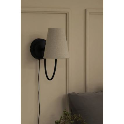 Markslöjd 108907 - Wandleuchte AMAR 1xE14/40W/230V beige/schwarz
