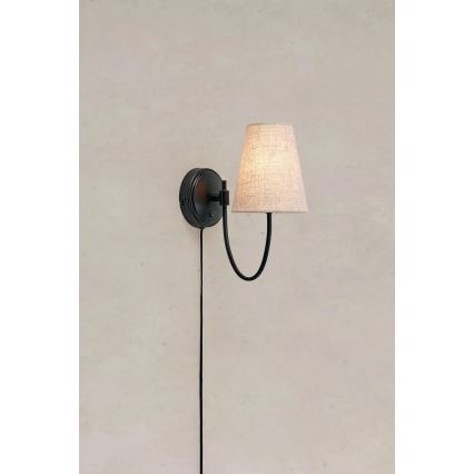 Markslöjd 108907 - Wandleuchte AMAR 1xE14/40W/230V beige/schwarz