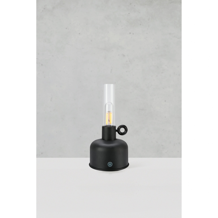 Markslöjd 108919 - Dimmbare, aufladbare LED-Outdoor-Tischleuchte ASTRID LED/2W/1200 mAh IP44 schwarz
