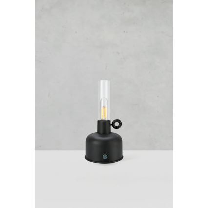 Markslöjd 108919 - Dimmbare, aufladbare LED-Outdoor-Tischleuchte ASTRID LED/2W/1200 mAh IP44 schwarz