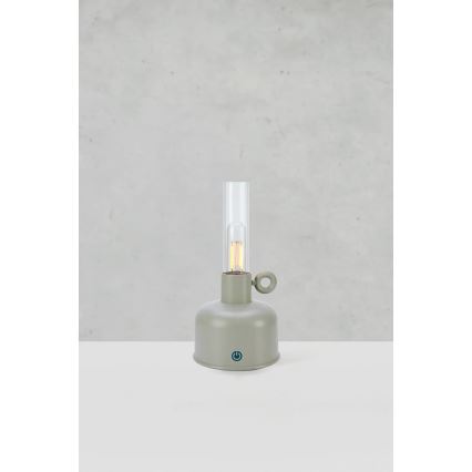 Markslöjd 108921 - Dimmbare, aufladbare LED-Outdoor-Tischleuchte ASTRID LED/2W/1200 mAh IP44 grau