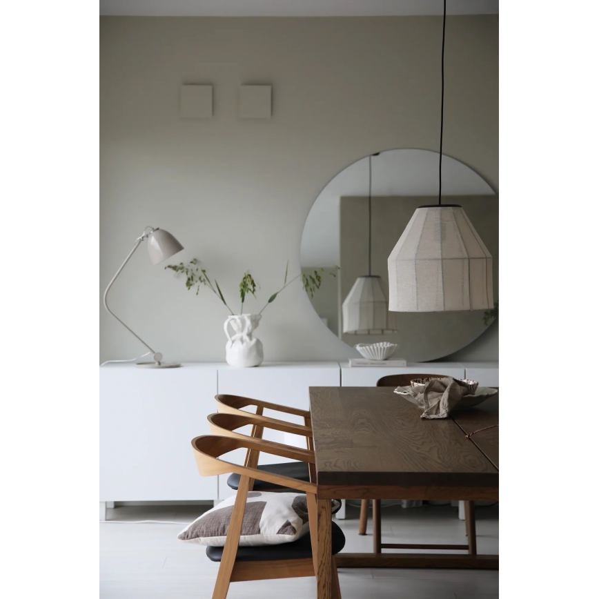 Markslöjd 108956 - Pendelleuchte an Kabel AIKO 1xE27/60W/230V Ø 37 cm creme/schwarz