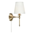 Markslöjd 108968 - Wandleuchte MANOR 1xE14/40W/230V Weiß/Messing