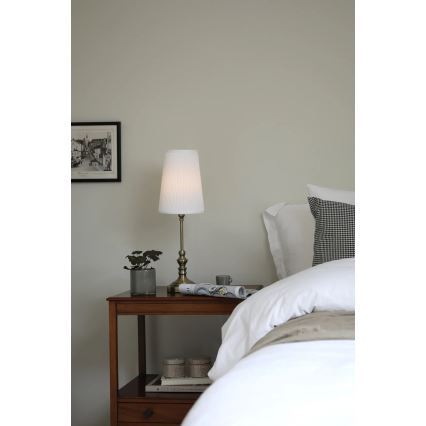 Markslöjd 108969 - Tischleuchte NOBLE 1xE14/40W/230V 56 cm weiß/messing