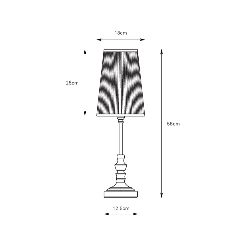 Markslöjd 108969 - Tischleuchte NOBLE 1xE14/40W/230V 56 cm weiß/messing