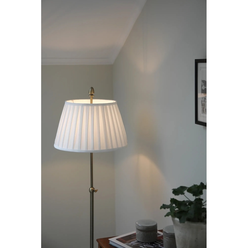 Markslöjd 108972 - Stehleuchte OXFORD 1xE14/40W/230V weiß/messing
