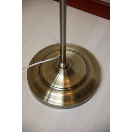 Markslöjd 108972 - Stehleuchte OXFORD 1xE14/40W/230V weiß/messing