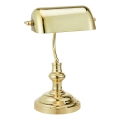 Markslöjd 108977 - Tischlampe BANKERS 1xE14/40W/230V goldfarben