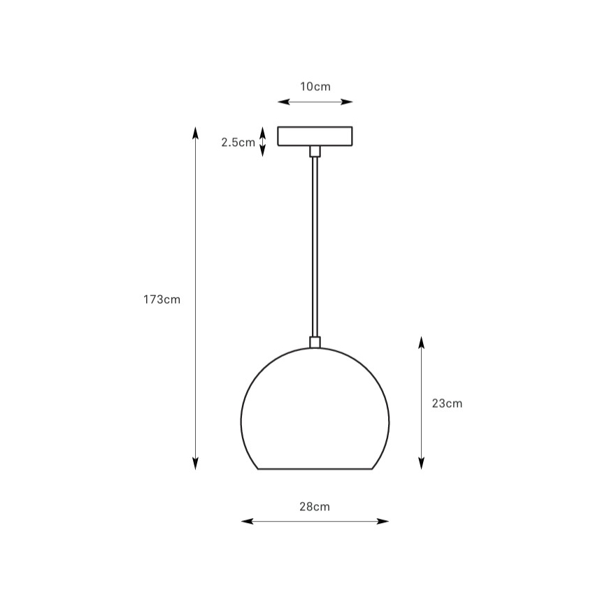 Markslöjd 108988 - Pendelleuchte an Kabel POP 1xE27/40W/230V Ø 28 cm grün