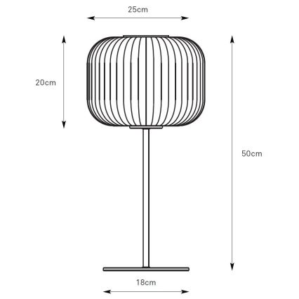 Markslöjd 109007 - Tischleuchte SOBER 1xE27/40W/230V weiß/mattchrom